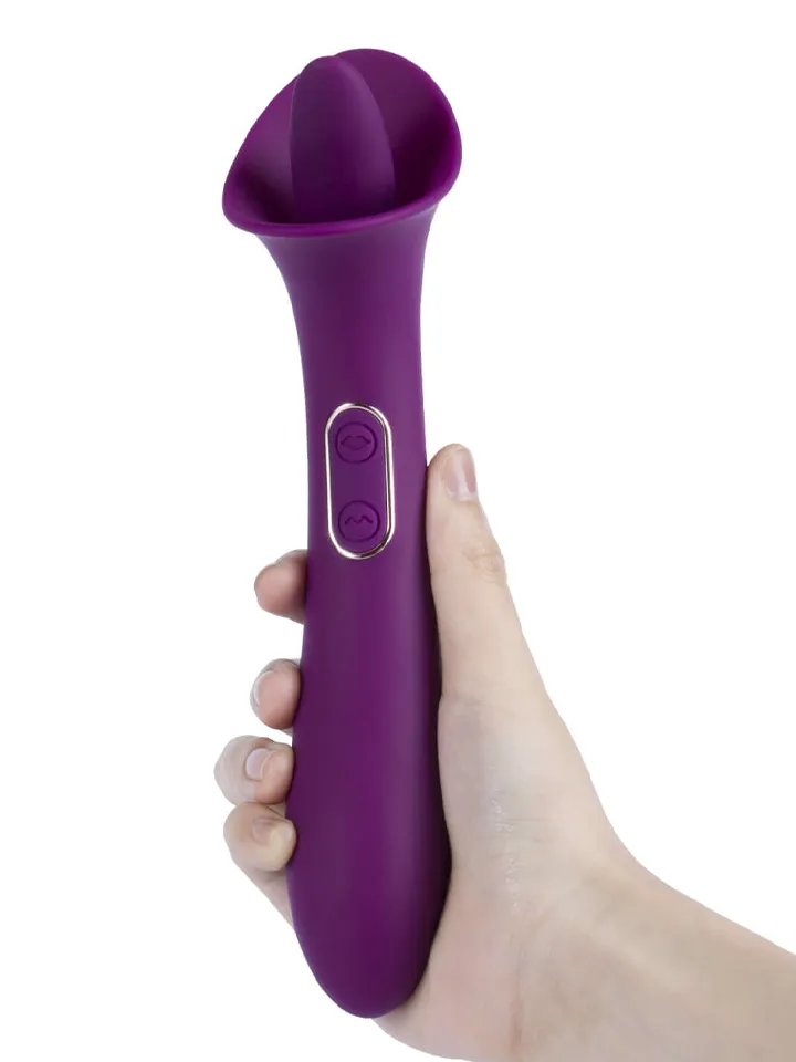 Adele Clit Licking Tongue Vibrator With G-spot Stimulator - Klitorisvibrator 0