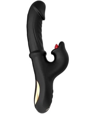 Grlpwr Envy Licking & Thrusting Vibrator - Rabbitvibrator med roterande tunga 0