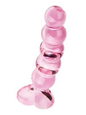 ToyJoy Glass Worxx Crystal Heart Anal Dildo - Glasdildo 0