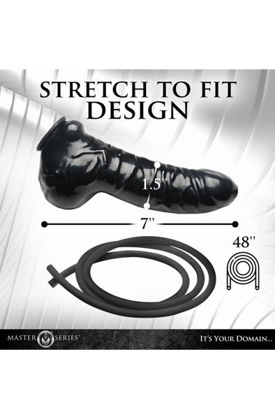 Guzzler Realistic Latex Penis Sleeve With Hose - Penisöverdrag & Penis sleeve 0