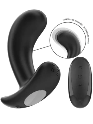 Chandler Anal Plug 10 Vibrations Remote - Analplugg med vibrator 0